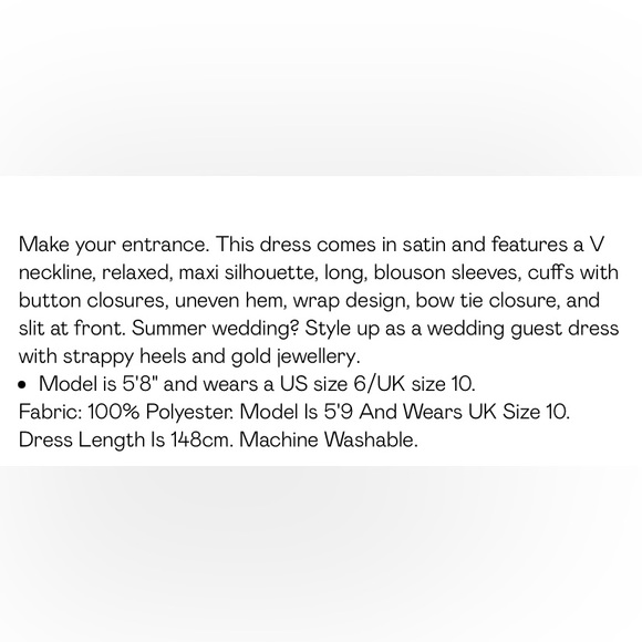 Elegant rose gold satin dress - Picture 4 of 4